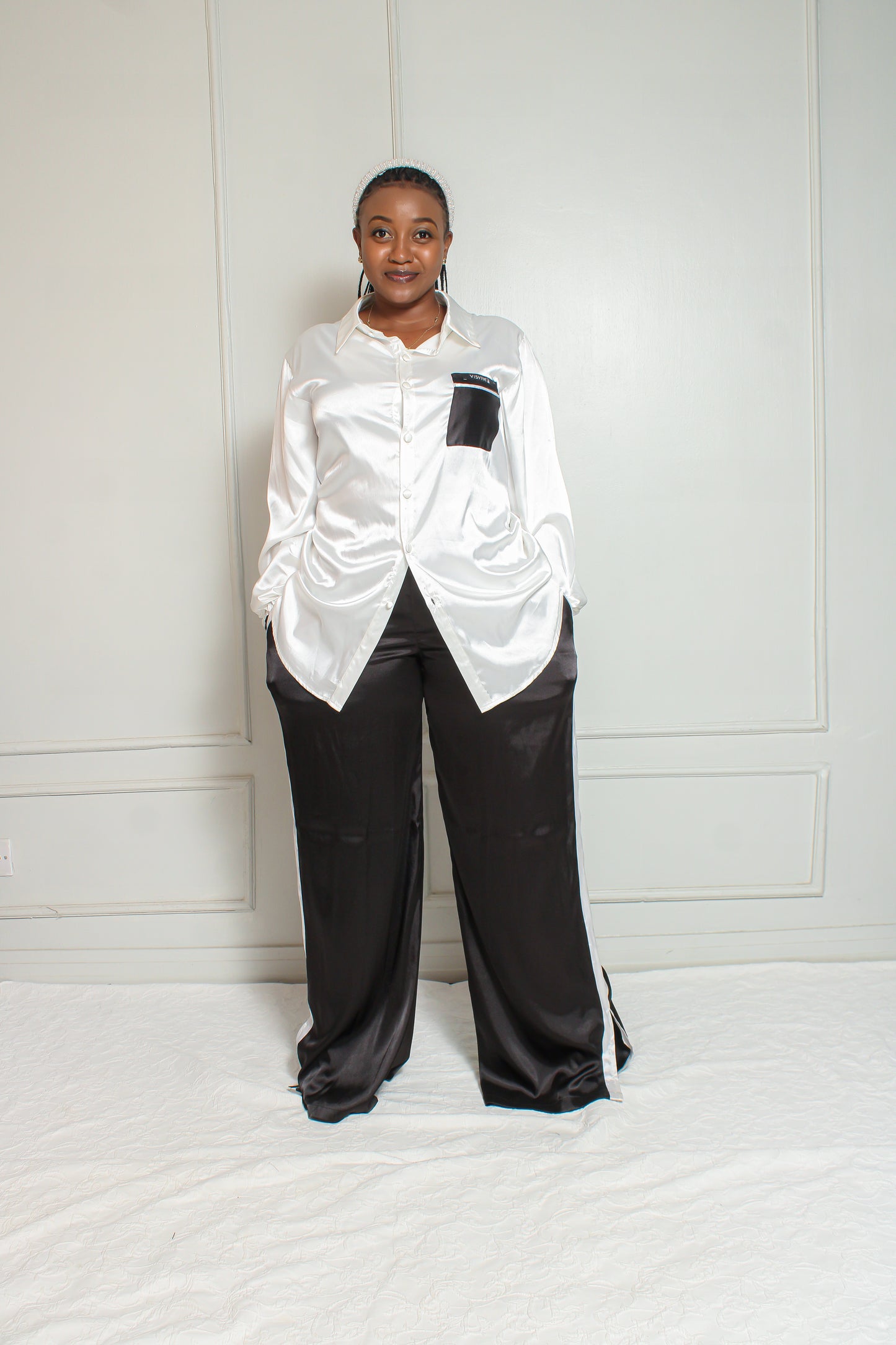 ' SILK SATIN ' DAYJAMAS SET