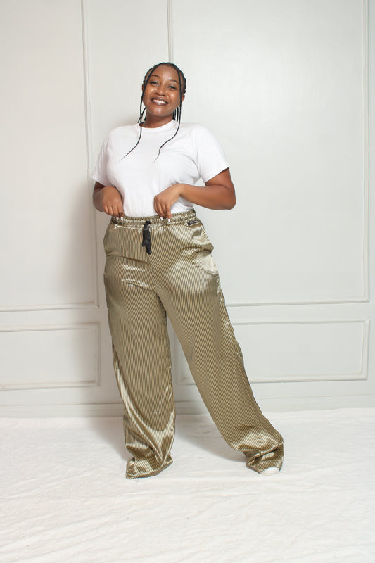 'SATIN' 3 PIECE Dayjama Pants Set